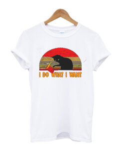 I Do What I Want cat lover T-Shirt