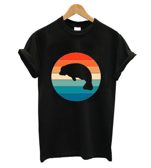 Vintage Retro Manatee Lover Gift T-Shirt