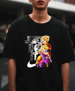 Dragonball Z Goku And Gohan Kamehameha Nike Just Do It T-Shirt