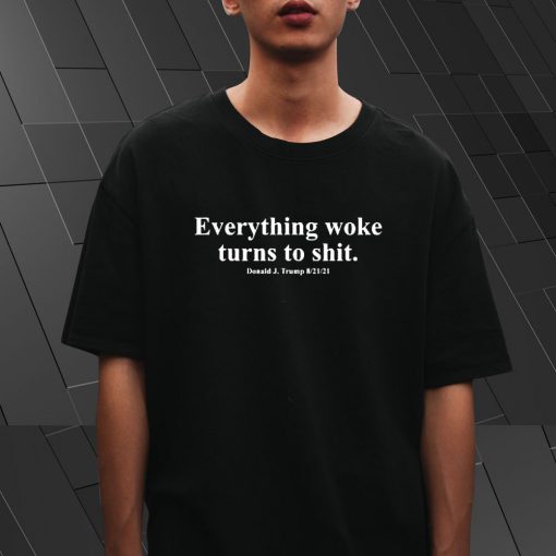 Everything woke turns to shit T Shirt