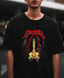 Sciatica Skeleton Metal T-Shirt