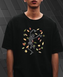 Skeleton with leaf T Shirt