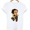 Betty Boop Soldier Camo t shirt qn