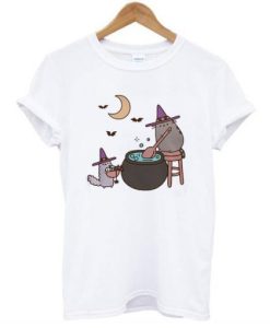 Kawaii PUSHEEN CAT t shirt qn