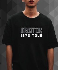 Led Zeppelin 1973 Tour t shirt qn