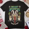 Merry Krampus Retro Neon t shirt qn