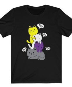 Pride Kittens t shirt – Nonbinary Christmas Gifts qn