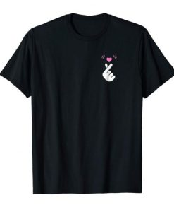 Saranghae Korean Heart t shirt qn