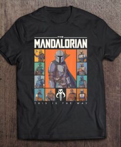 Star Wars The Mandalorian Character t shirt qn