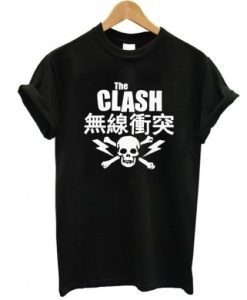 The Clash Japanese Skull t shirt qn