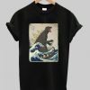 The Great Godzilla off Kanagawa T-Shirt qn