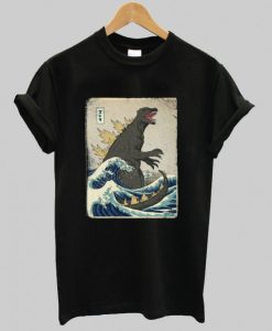 The Great Godzilla off Kanagawa T-Shirt qn