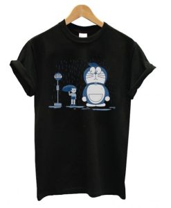 Totoro Doraemon Crossover t shirt qn