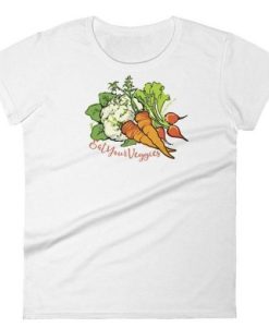 Vegan Garden Vegetable Vegetarian Womens Graphic t shirt qn