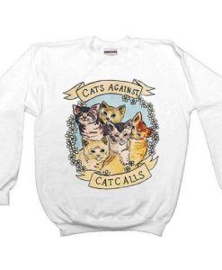 Cats Against Catcalls sweatshirt qn