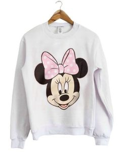 Disney’s Minnie Mouse Big Face Girls Sweatshirt qn