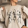 Halloween Party Dancing Skeleton sweatshirt qn