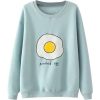 Poached Egg Sweatshirt qn