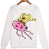 SpongeBob Cartoon Printed Sweatshirt qn