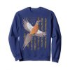 Usa American Flag Tree Camouflage Pheasant Hunting Gift Sweatshirt qn