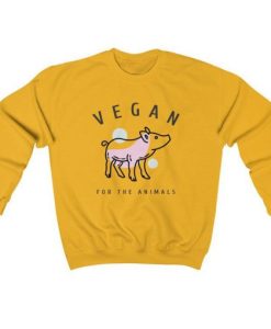 Vegan for the Animals Vegan sweatshirt qn