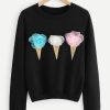 Ice Cream Detail Sweatshirt qn