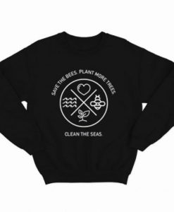 Save The Bees Plant Sweatshirt qn