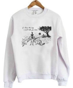 Skull If I knew the way I would take you home sweatshirt qn