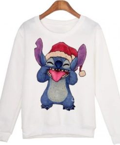 Stitch and Hat christ Sweatshirt qn