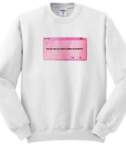 Delete All Emottions Sweatshirt qn