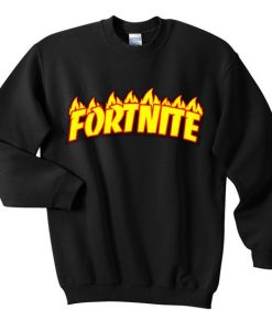 Fornite fire sweatshirt qn