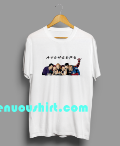 ten Avengers friends t shirt