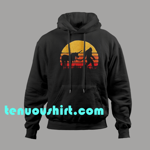 ten Funny Bigfoot Sasquatch & Unicorn hoodie