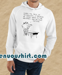 Calvin And Hobbes Leave Math To The Machines HOODIE