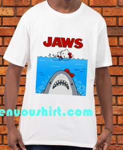 Jaws hello kitty t shirt