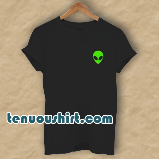 Alien Head Pocket Patch T Shirt