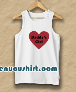 Daddys Girl Love Heart Tank Top