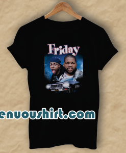 Friday Movie Ice Cube & Chris Tucker Black T-Shirt