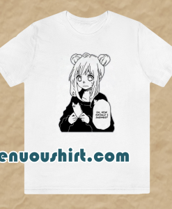 Anime girl texting how should i answer tshirt