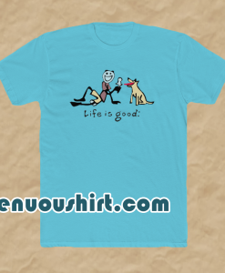 Life-Is-Good-dog-ice-Cream-T-Shirt