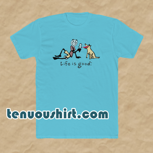 Life-Is-Good-dog-ice-Cream-T-Shirt