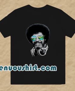 Bob Ross Artist Headphones Joy Of Painting t shirt