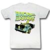 Back to the Future Neon White Adult T-Shirt