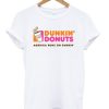 Dunkin donuts America runs on dunkin T-shirt