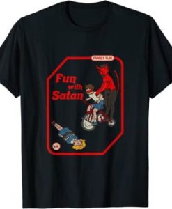 Fun With Satan Vintage Child Game Horror Goth Punk T-Shirt