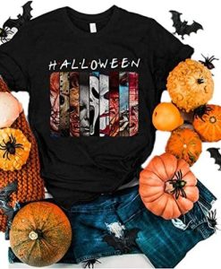 Funny Friends Horror Halloween T-Shirt Michael Myers Jason Horror Scary Movies Gift T-Shirt