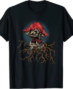Goth Evil Punk Monster Mushroom T-Shirt