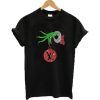 Grinch Hand Holding Louis Vuitton Christmas T shirt