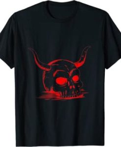 Satan Skull Satanic Skeleton Occult Gothic Satanist Goth T-Shirt - Copy