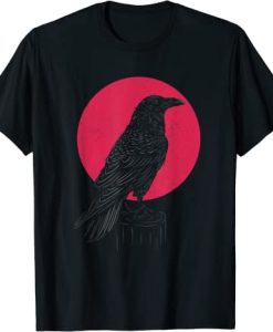 Black Crow Occult Japan Gothic Witchcraft Crow T-Shirt - Copy